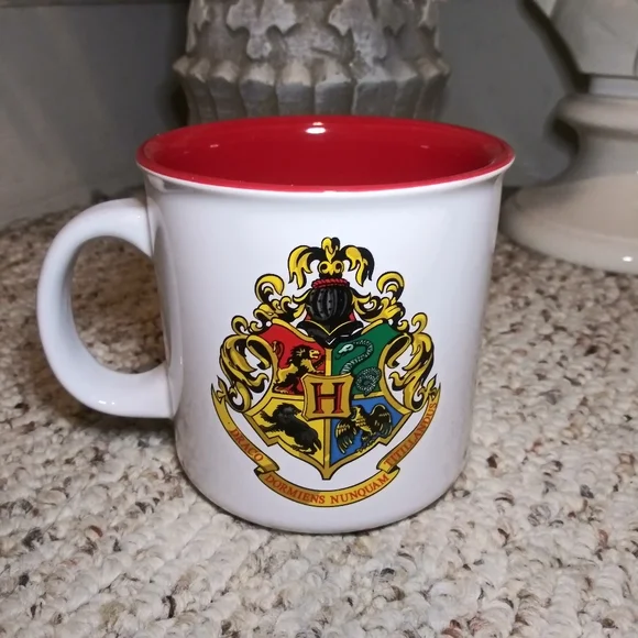 3/$18 Harry Potter Hogwarts Crest & "Never Tickle A Sleeping Dragon" Coffee Mug - Picture 8 of 8